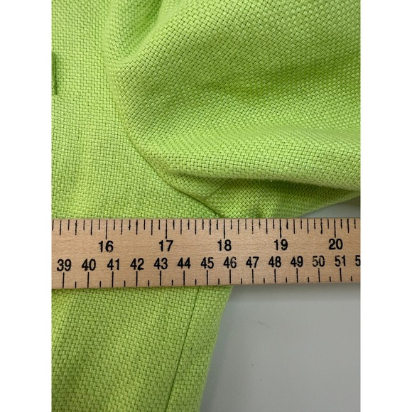 Lauren Ralph Lauren Womens Soft Lime Green 100% Linen Blazer Jacket Size 8 New - Picture 6 of 11